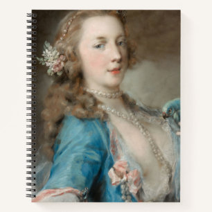 Een jonge dame met een papegaai (door Rosalba Carr Notitieboek