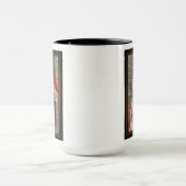 Een jonge dame met een rood ventilator van Eugen v Mok (Midden)