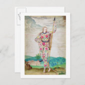 Een jonge dochter van de Picts, c.1585 (w/c en gou Briefkaart (Voorkant / Achterkant)