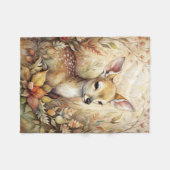 Een jonge fawn fleece deken (Voorkant (Horizontaal))