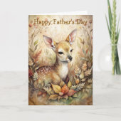 Een jonge fawn kaart (Voorkant)