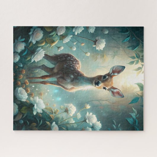 Een jonge fawn legpuzzel (Horizontaal)