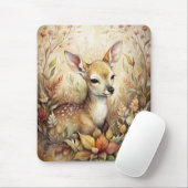 Een jonge fawn muismat (Met muis)