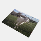 Eén jonge geit deurmat (Schuin)