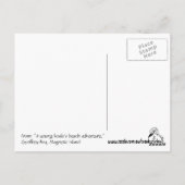 Een jonge koala die op het strand loopt briefkaart (Achterkant)