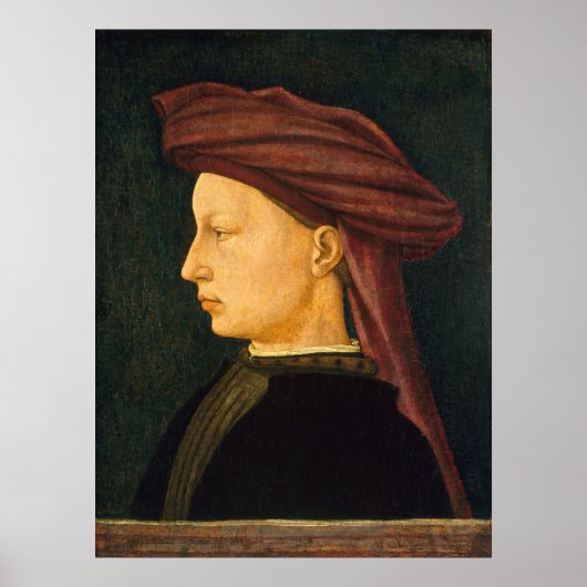 Een Jonge Man - Florentijnse Fijne Kunstposter Poster (Voorkant)