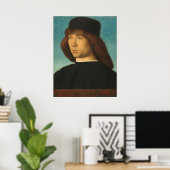 Een Jonge Man - Giovanni Bellini Fijne Kunst Poste Poster (Thuiskantoor)