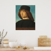 Een Jonge Man - Giovanni Bellini Fijne Kunst Poste Poster (Keuken)