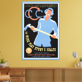 Een jonge Man - L Canvas Afdruk (Insitu (Woonkamer))