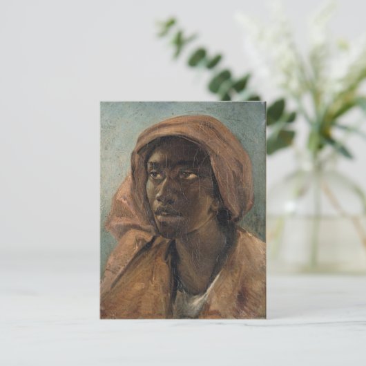 Een jonge negrovrouw van Theodore Gericault Briefkaart (Staand voorkant)