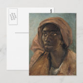 Een jonge negrovrouw van Theodore Gericault Briefkaart (Voorkant / Achterkant)