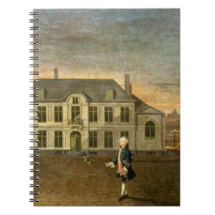 Een jonge Nobleman die voor een Mansie staat (zie  Notitieboek