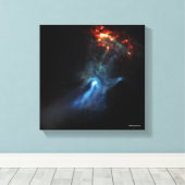 Een jonge pulsar-Show Canvas Afdruk (Insitu (Houten vloer))