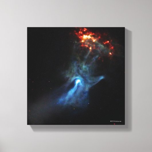 Een jonge pulsar-Show Canvas Afdruk (Voorkant)