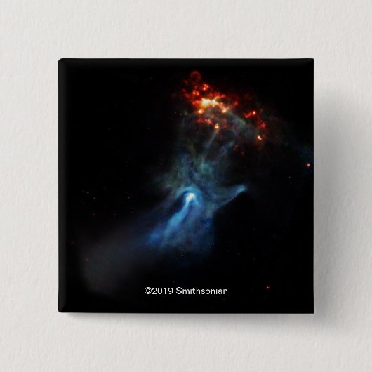 Een jonge pulsar-Show Vierkante Button 5,1 Cm (Voorkant)