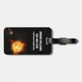 Een jonge rode dwerg bagagelabel (Achterkant horizontaal)