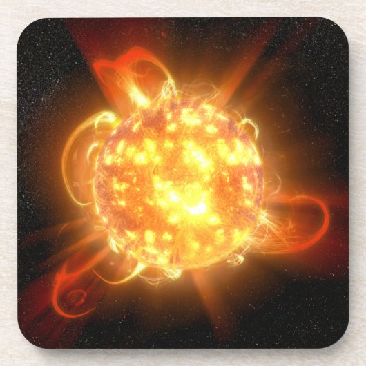 Een jonge rode dwerg bier onderzetter (Voorkant)