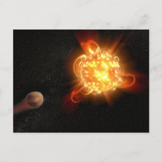 Een jonge rode dwerg briefkaart (Voorkant)