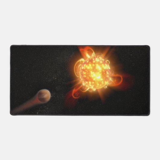 Een jonge rode dwerg bureaumat (Voorkant)