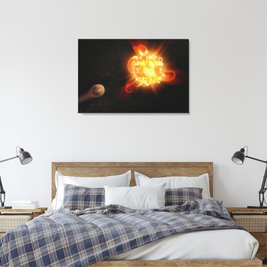 Een jonge rode dwerg canvas afdruk (Insitu (Slaapkamer))