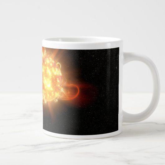 Een jonge rode dwerg grote koffiekop (Rechts)