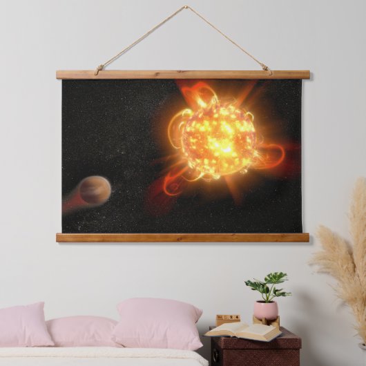 Een jonge rode dwerg hangend wandkleed (Slaapkamer)