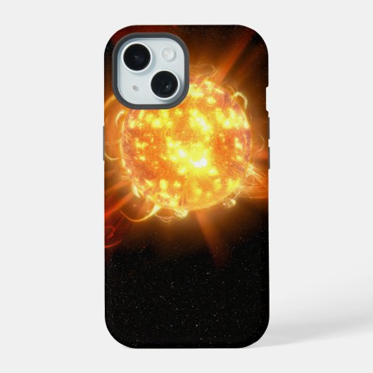Een jonge rode dwerg iPhone 15 case (Achterkant)