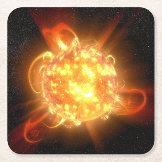 Een jonge rode dwerg kartonnen onderzetters (Voorkant)