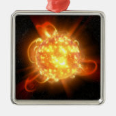 Een jonge rode dwerg metalen ornament (Voorkant)