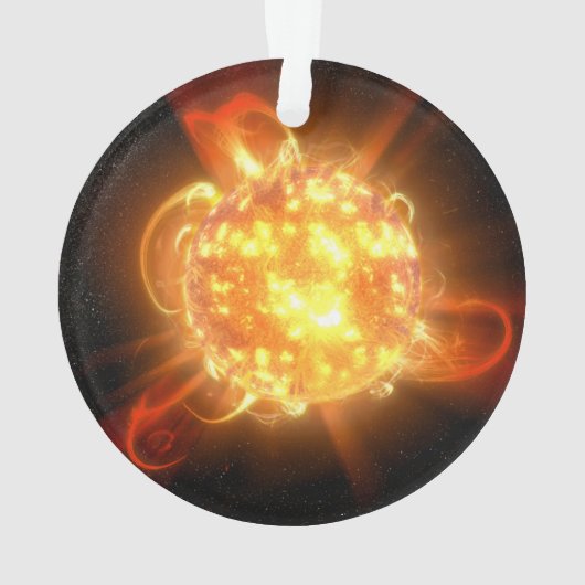 Een jonge rode dwerg ornament (achterkant)