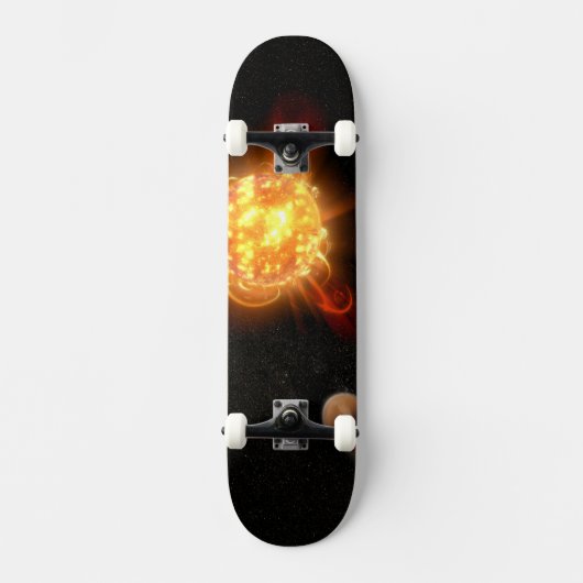 Een jonge rode dwerg persoonlijk skateboard (Voorkant)