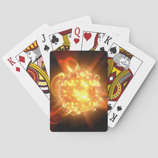 Een jonge rode dwerg pokerkaarten (Achterkant)