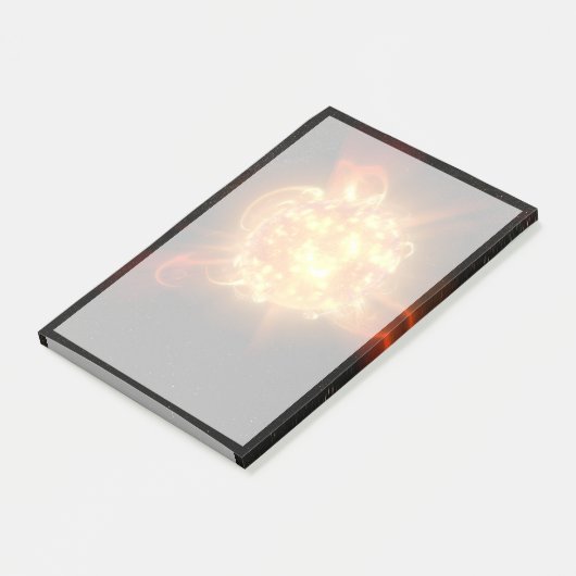 Een jonge rode dwerg post-it® notes (Schuin)