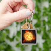 Een jonge rode dwerg sleutelhanger (Hand)