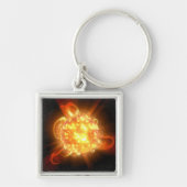 Een jonge rode dwerg sleutelhanger (Voorkant)