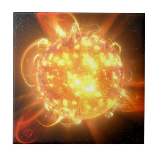 Een jonge rode dwerg tegeltje (Voorkant)