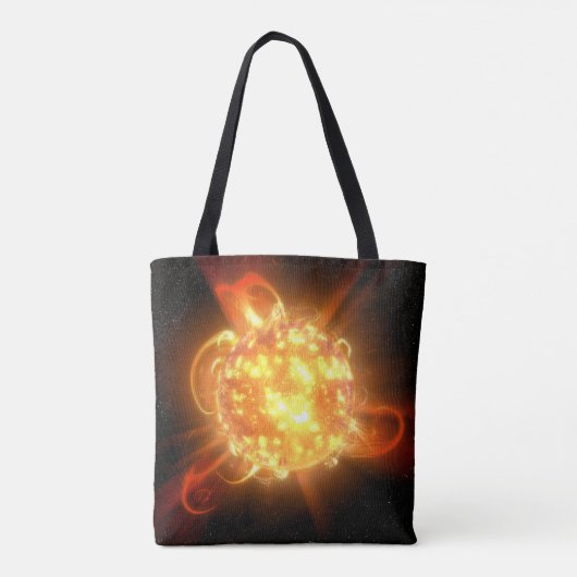 Een jonge rode dwerg tote bag (Achterkant)