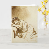 Een jonge Slaap c.1654 van de Vrouw Kaart (Gele Bloem)