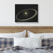 Een jonge ster omringd door grote planeten canvas afdruk (Insitu (Slaapkamer))