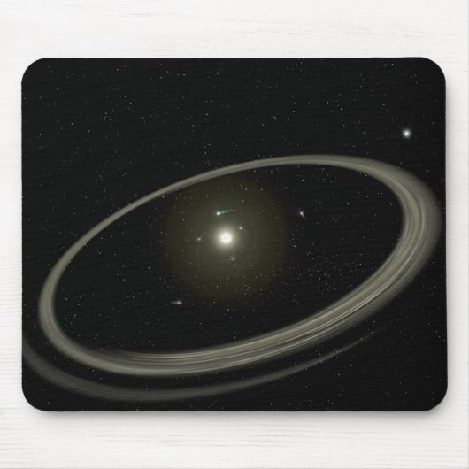 Een jonge ster omringd door grote planeten muismat (Voorkant)