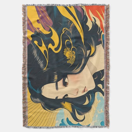 Een jonge Vietnamese vrouw Deken (Voorkant Verticaal)