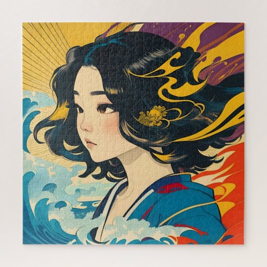 Een jonge Vietnamese vrouw Legpuzzel (Verticaal)