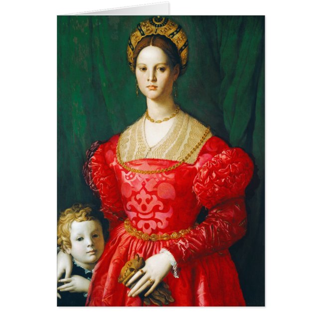 Een jonge vrouw en haar kleine jongen, c.1540 (Voorkant)