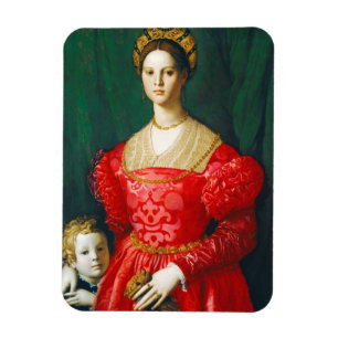Een jonge vrouw en haar kleine jongen, c.1540 magneet