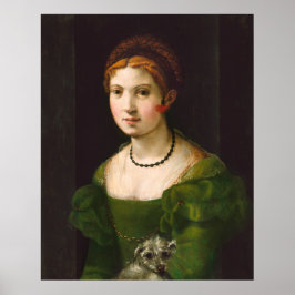 Een jonge vrouw - Florentijnse fijnkunstposter Poster