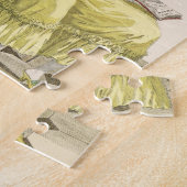 Een jonge vrouw in een Peignoir met haar Hairdress Legpuzzel (Zijkant)