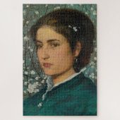 Een jonge vrouw van Edward Robert Hughes Puzzle Legpuzzel (Verticaal)