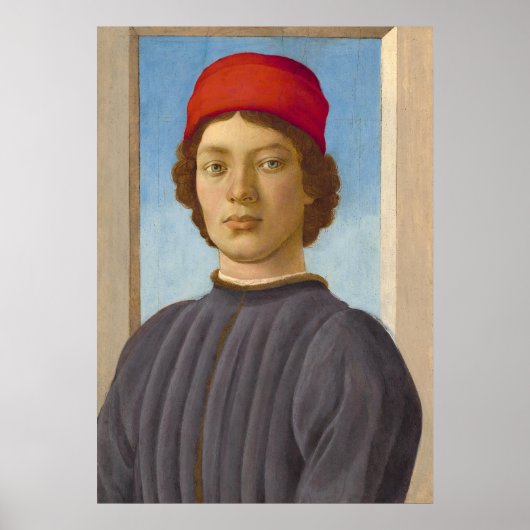 Een Jongeman - Filippino Lippi Fijne Kunst Poster (Voorkant)