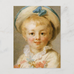 “Een Jongen als Pierrot” door Jean-Honore Fragonar Briefkaart