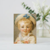 "Een jongen als Pierrot" van Jean-Honore Fragonard Briefkaart (Staand voorkant)